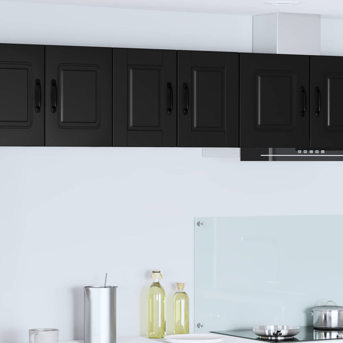 Kitchen Cabinet with Door Black 30 x 31 x 40 cm Engineered Wood