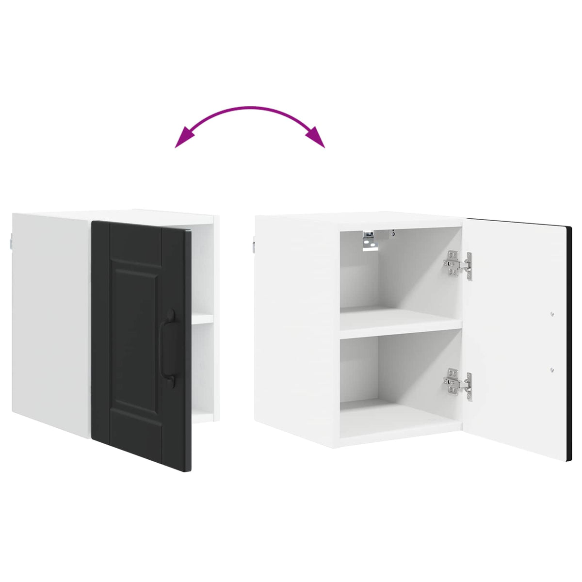 Kitchen Cabinet with Door Black 30 x 31 x 40 cm Engineered Wood