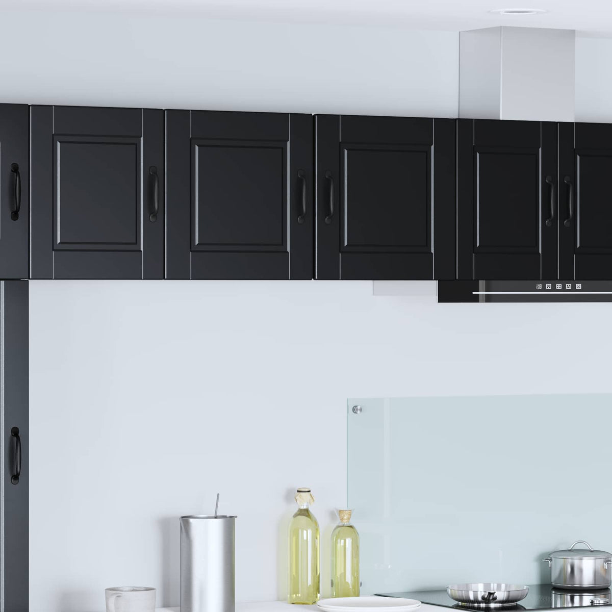 Kitchen Cabinet with Door Black 40 x 31 x 40 cm Engineered Wood