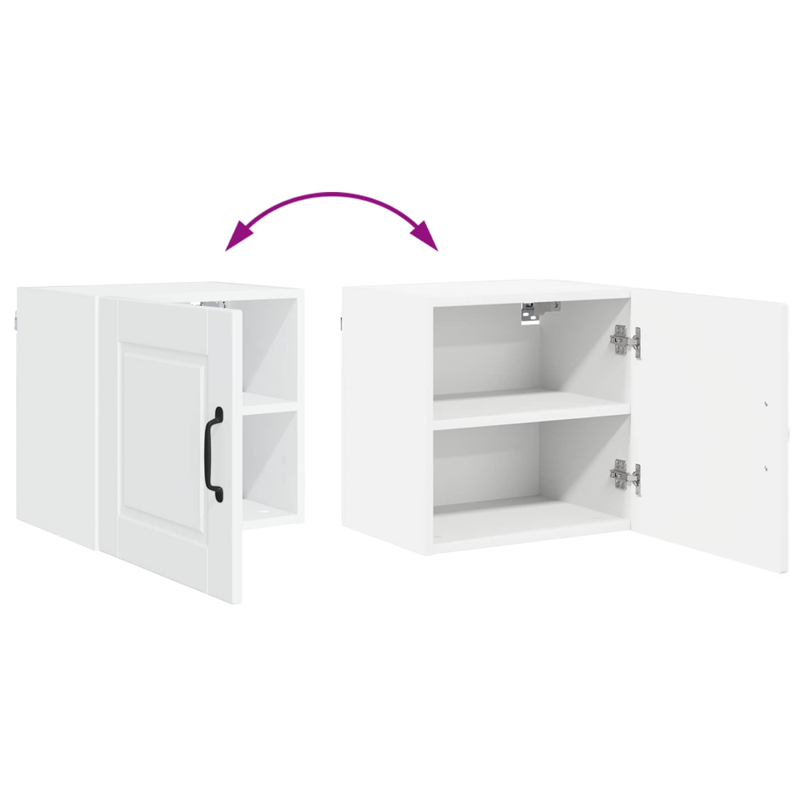 Kitchen Cabinet with Shelf High Gloss White 40 x 31 x 40 cm