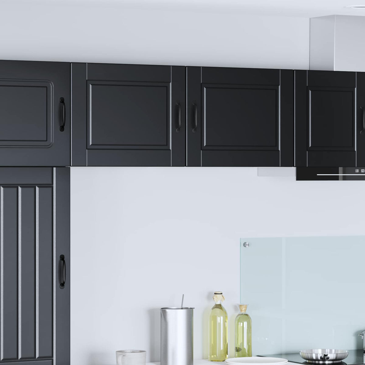 Kitchen Cabinet with Door Black 50 x 31 x 40 cm Engineered Wood