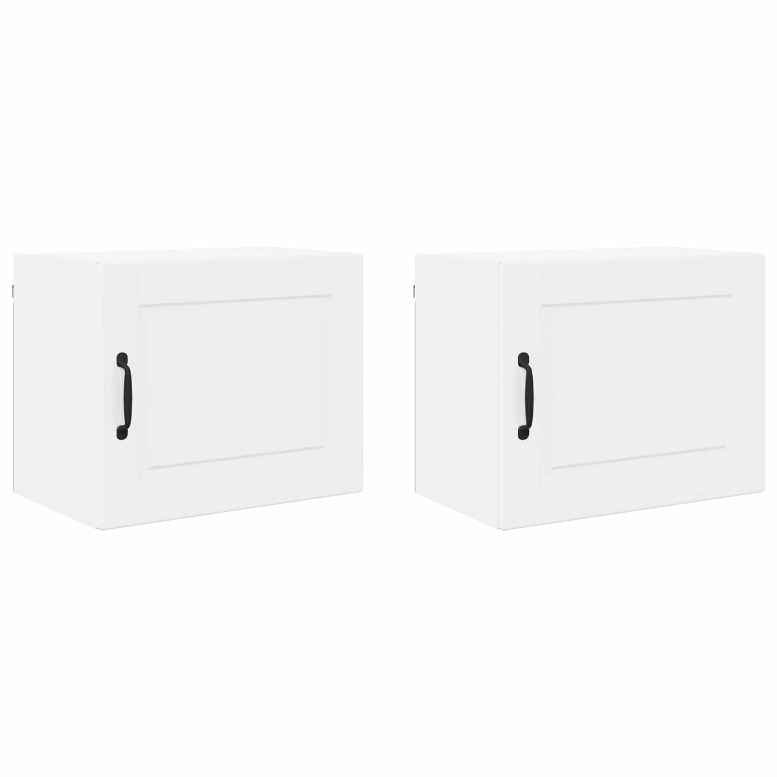Wall Cabinet PORTO 2 pcs High Gloss White 50 x 31 x 40 cm