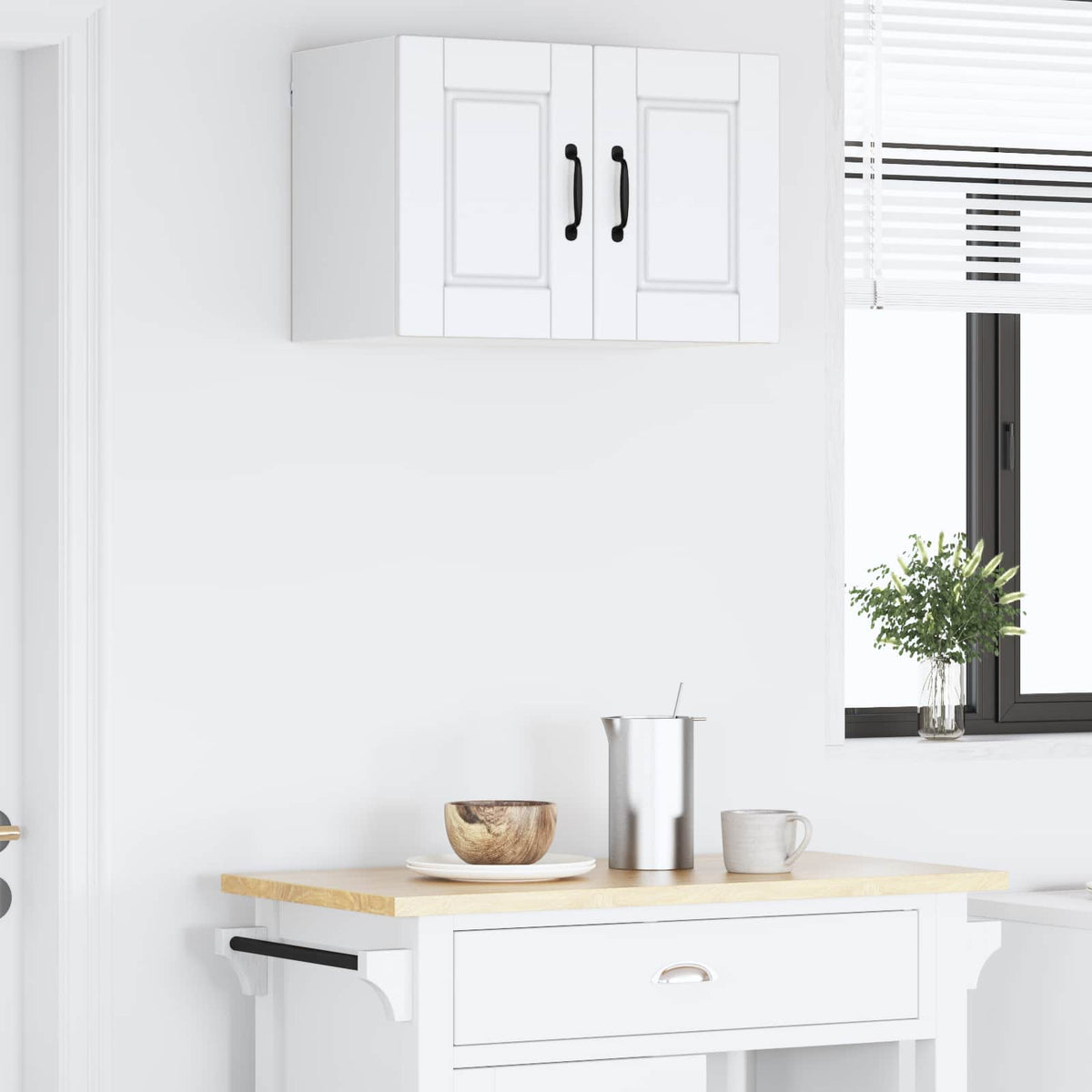 Wall Cabinet PORTO White 60 x 31 x 40 cm Engineered Wood