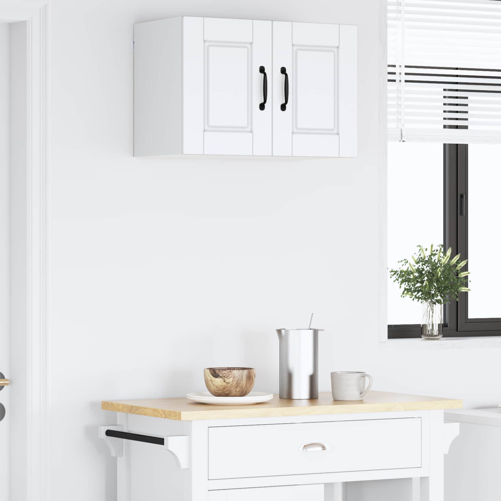 Wall Cabinet PORTO White 60 x 31 x 40 cm Engineered Wood