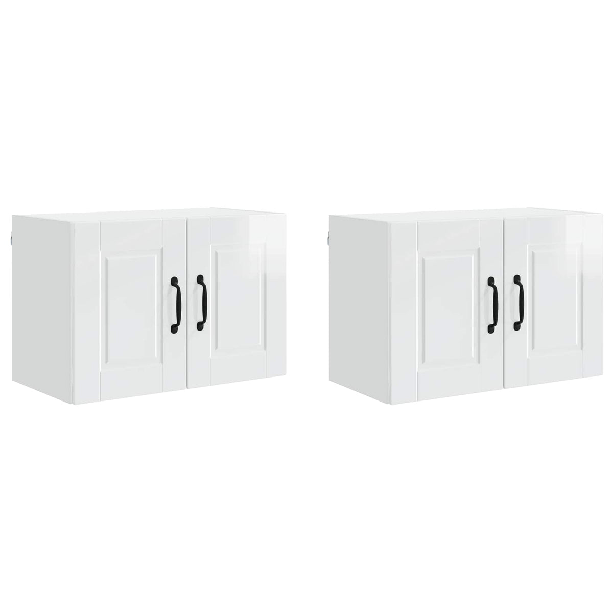 Kitchen Cabinet 2 pcs High Gloss White 60 x 31 x 40 cm