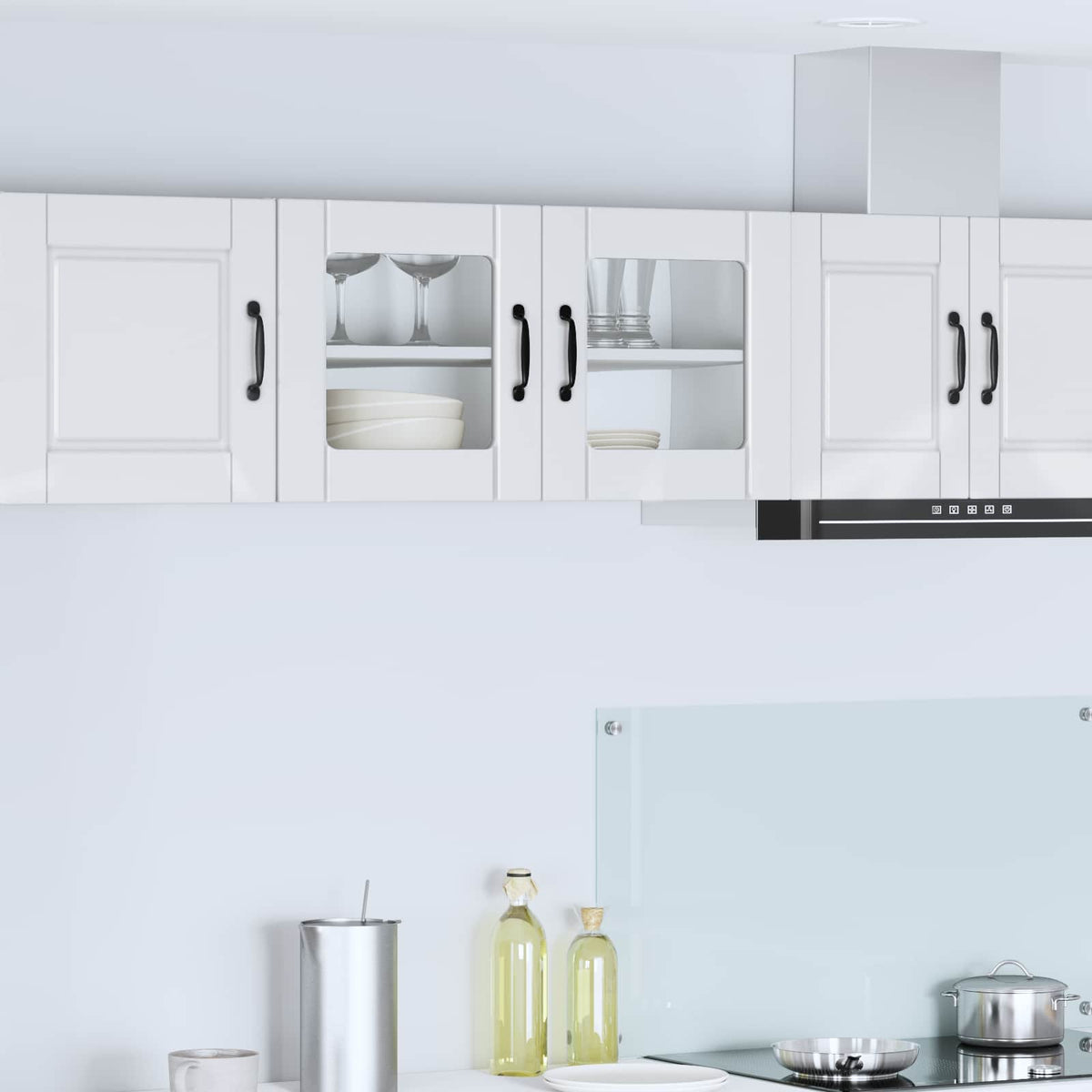 Kitchen Cabinet with Shelf High Gloss White 80 x 31 x 40 cm