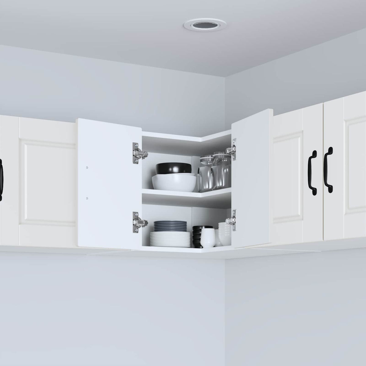 Kitchen Cabinet with Door White 57 x 57 x 40 cm Engineered Wood