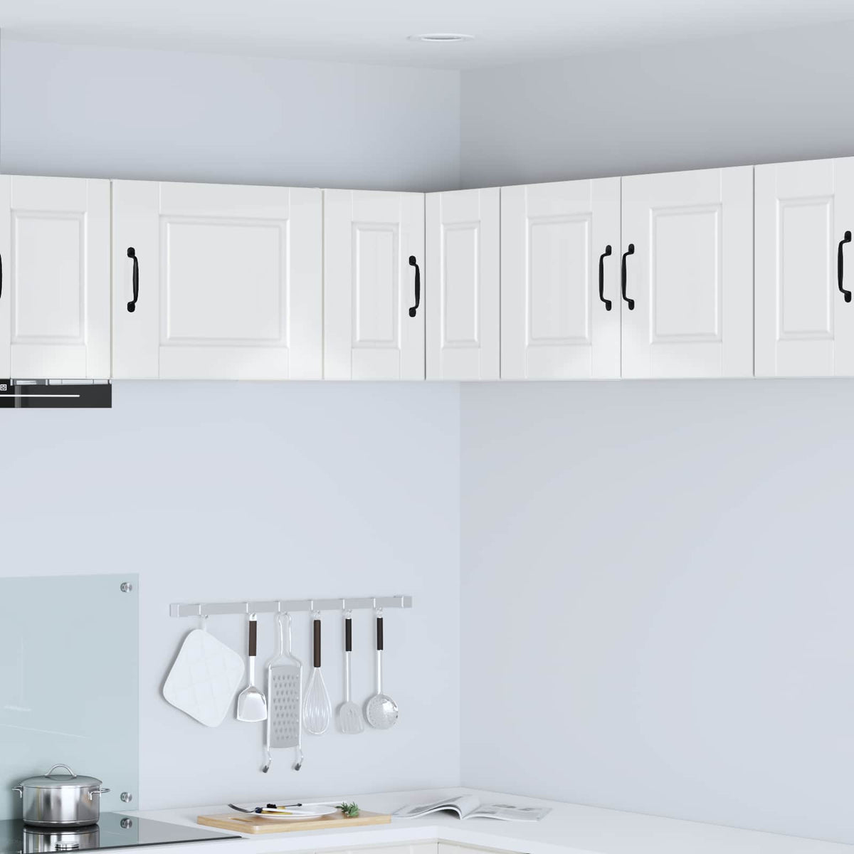 Kitchen Cabinet with Shelf High Gloss White 57 x 57 x 40 cm