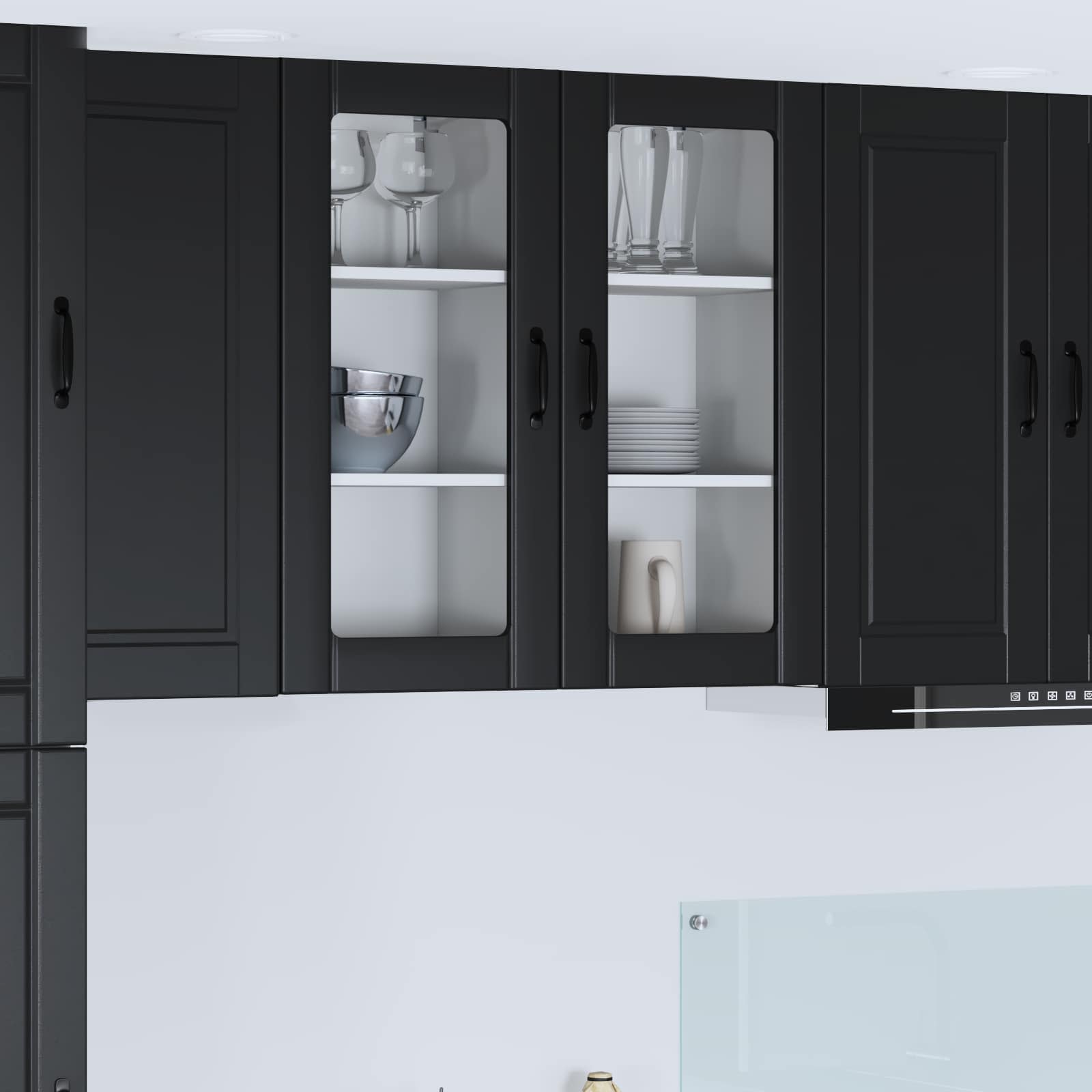 Kitchen Cabinet with Door Black 40 x 31 x 80 cm Engineered Wood