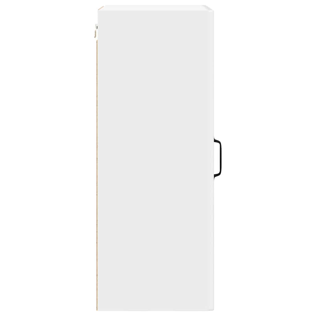 Wall Glass Cabinet PORTO High Gloss White 40 x 31 x 80 cm