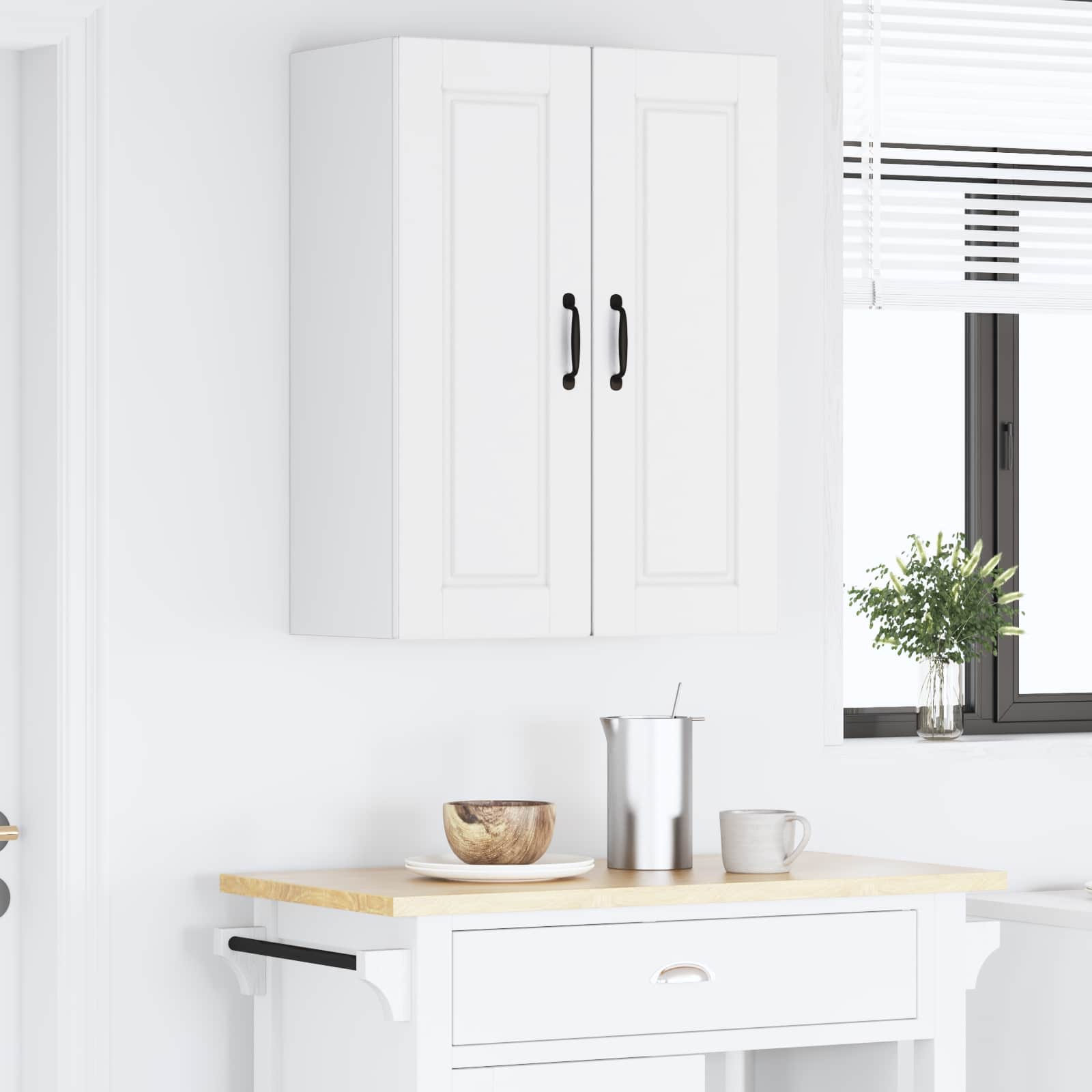 Kitchen Cabinet 2 pcs White 30 x 31 x 80 cm Engineered Wood