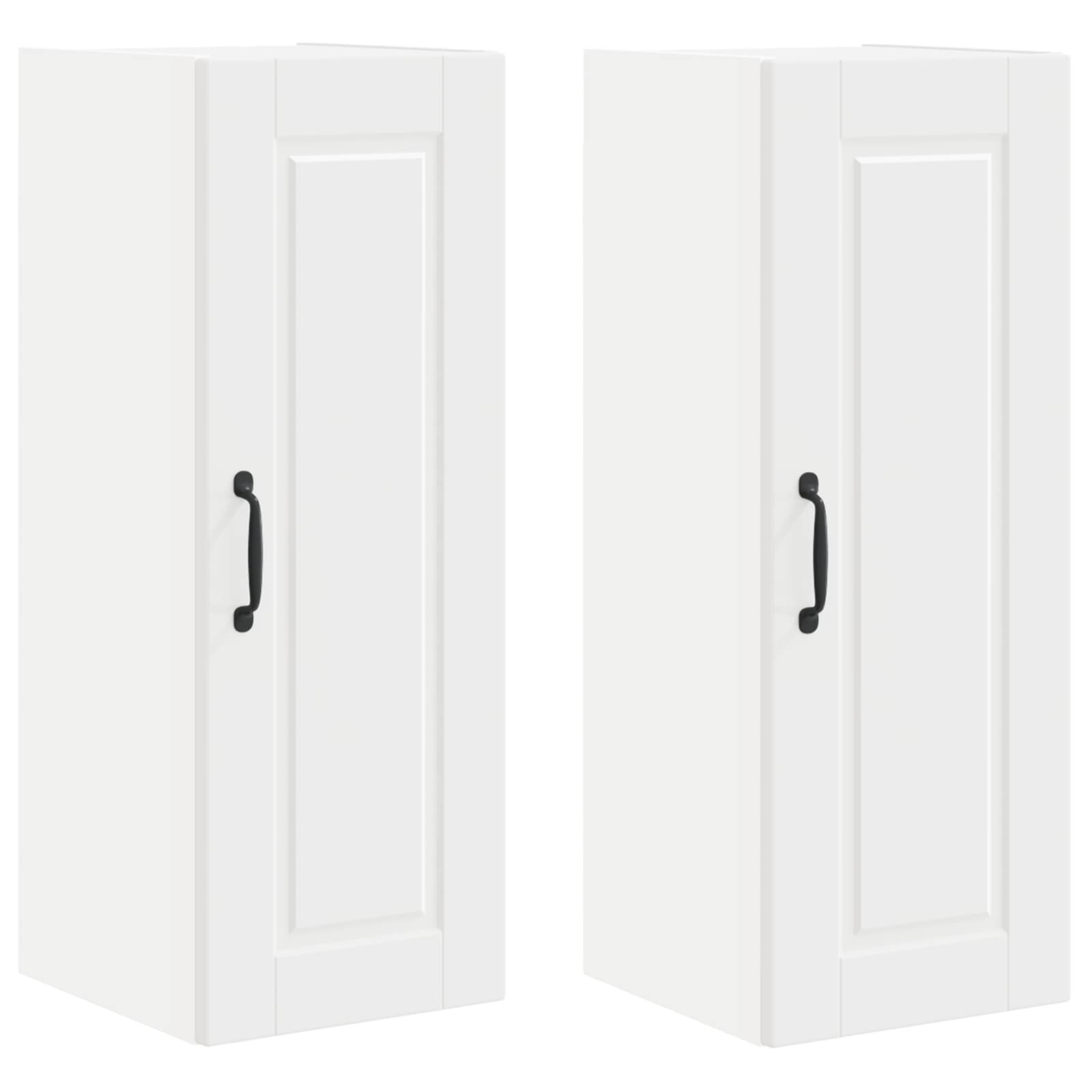 Kitchen Cabinet 2 pcs White 30 x 31 x 80 cm Engineered Wood