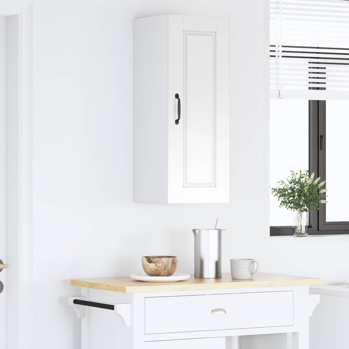 Wall Cabinet PORTO High Gloss White 30 x 31 x 80 cm