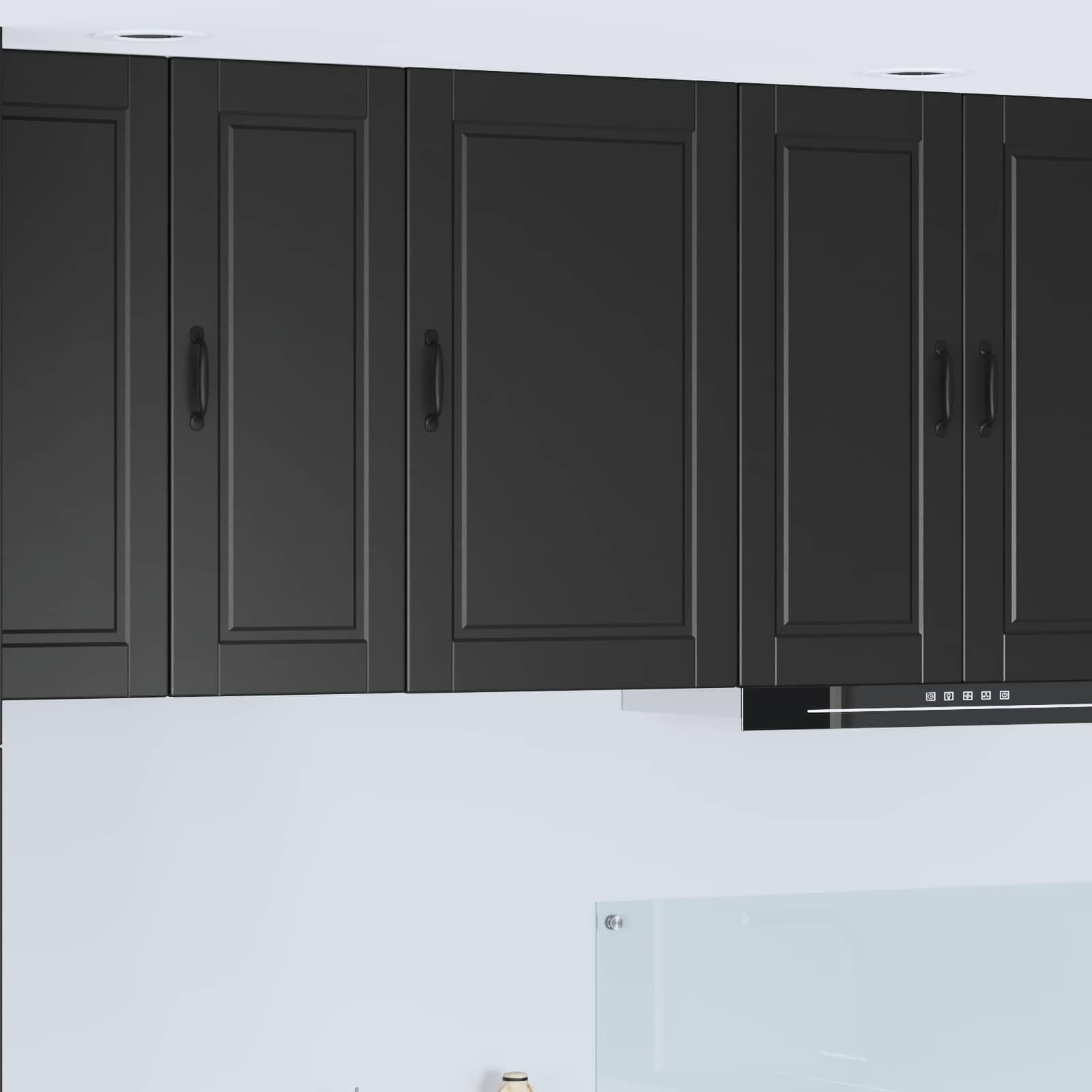 Kitchen Cabinet with Door Black 50 x 31 x 80 cm Engineered Wood