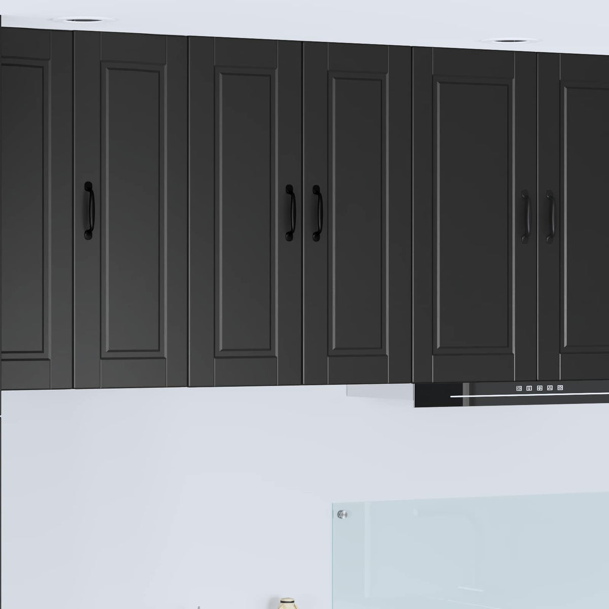 Kitchen Cabinet with Door Black 60 x 31 x 80 cm Engineered Wood
