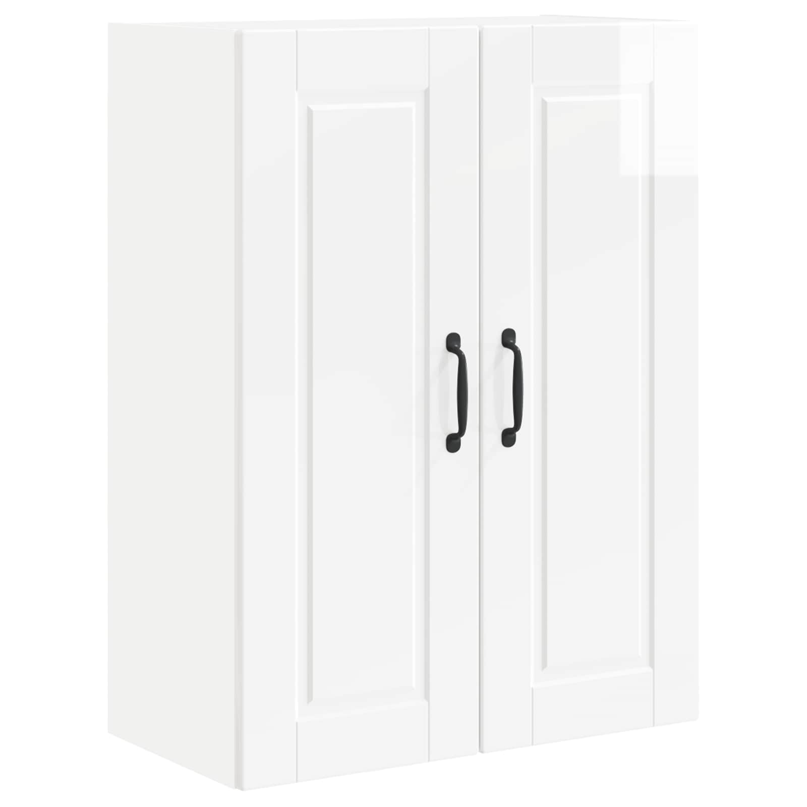 Kitchen Cabinet with Shelf High Gloss White 60 x 31 x 80 cm