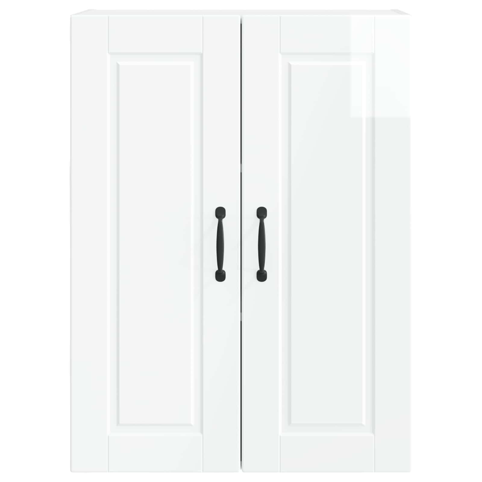 Kitchen Cabinet with Shelf High Gloss White 60 x 31 x 80 cm