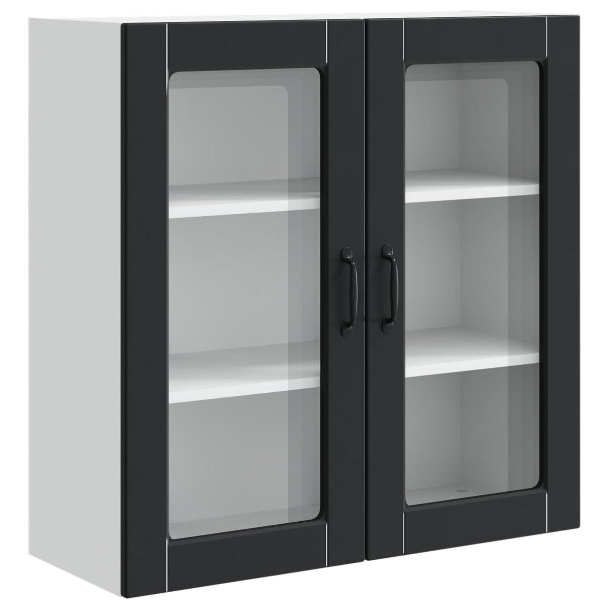 Kitchen Cabinet with Door Black 80 x 31 x 80 cm Engineered Wood