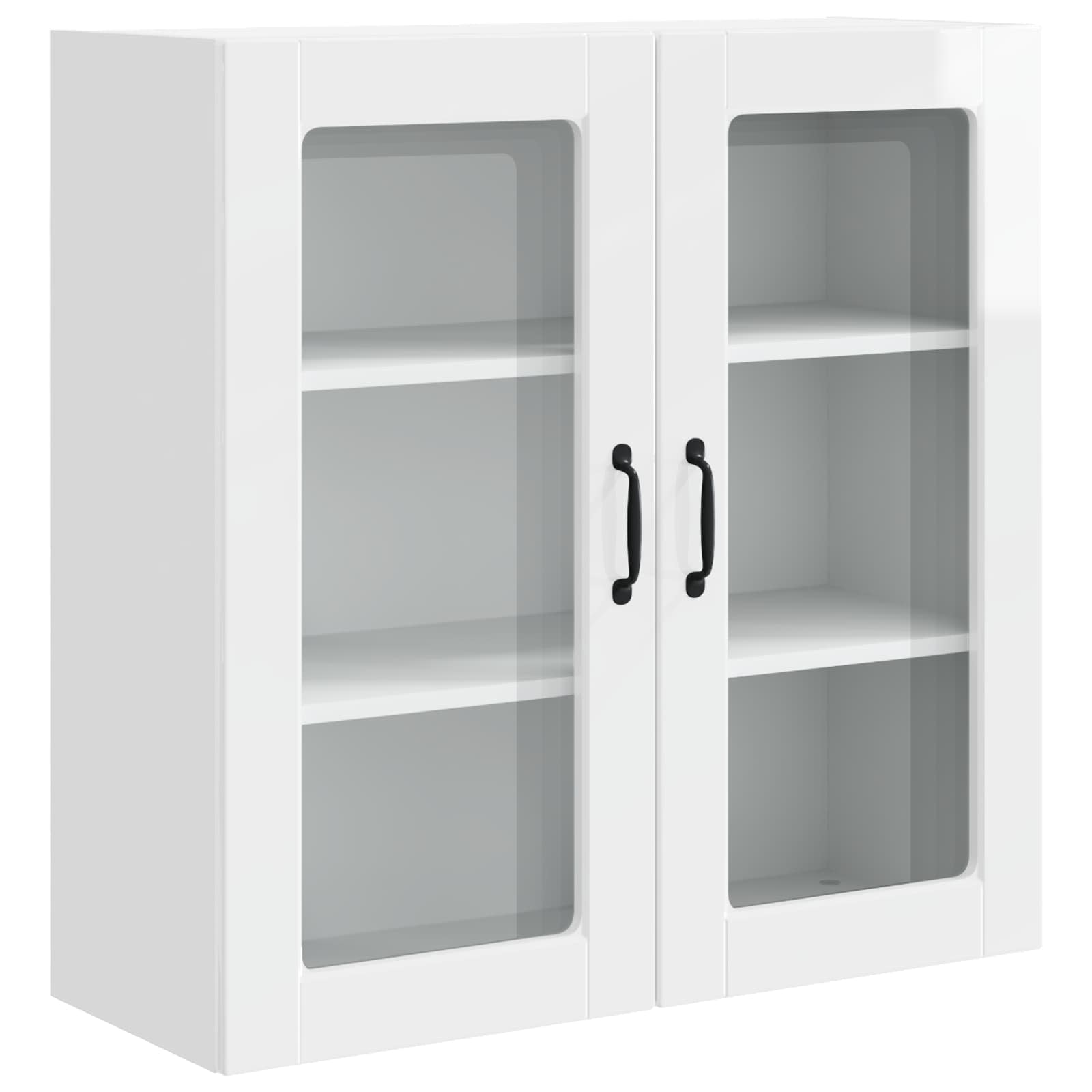 Kitchen Cabinet with Shelf High Gloss White 80 x 31 x 80 cm