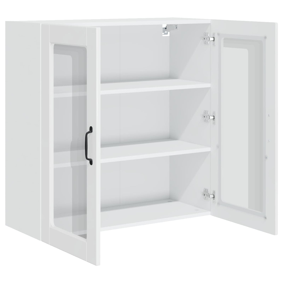 Kitchen Cabinet with Shelf High Gloss White 80 x 31 x 80 cm