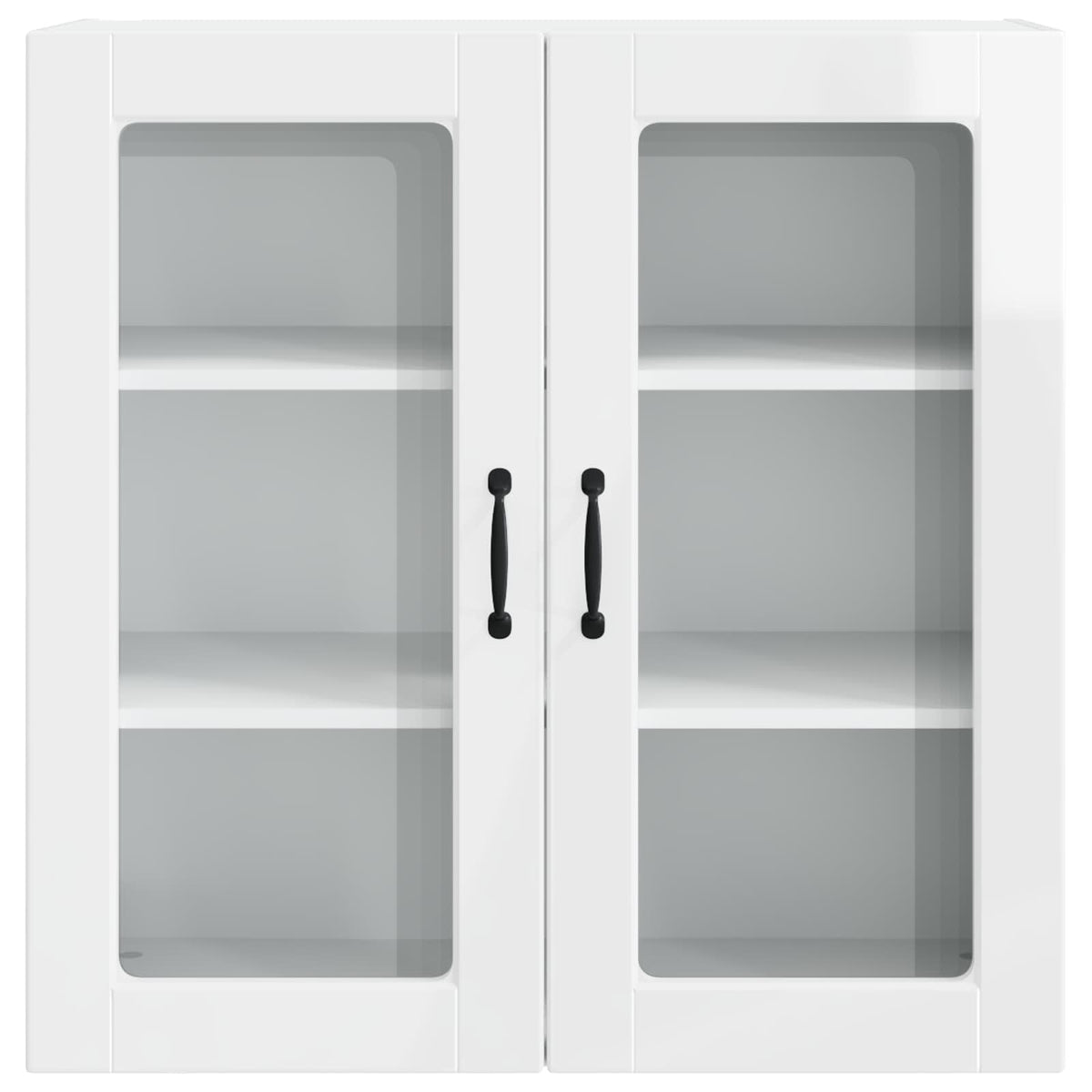 Kitchen Cabinet with Shelf High Gloss White 80 x 31 x 80 cm