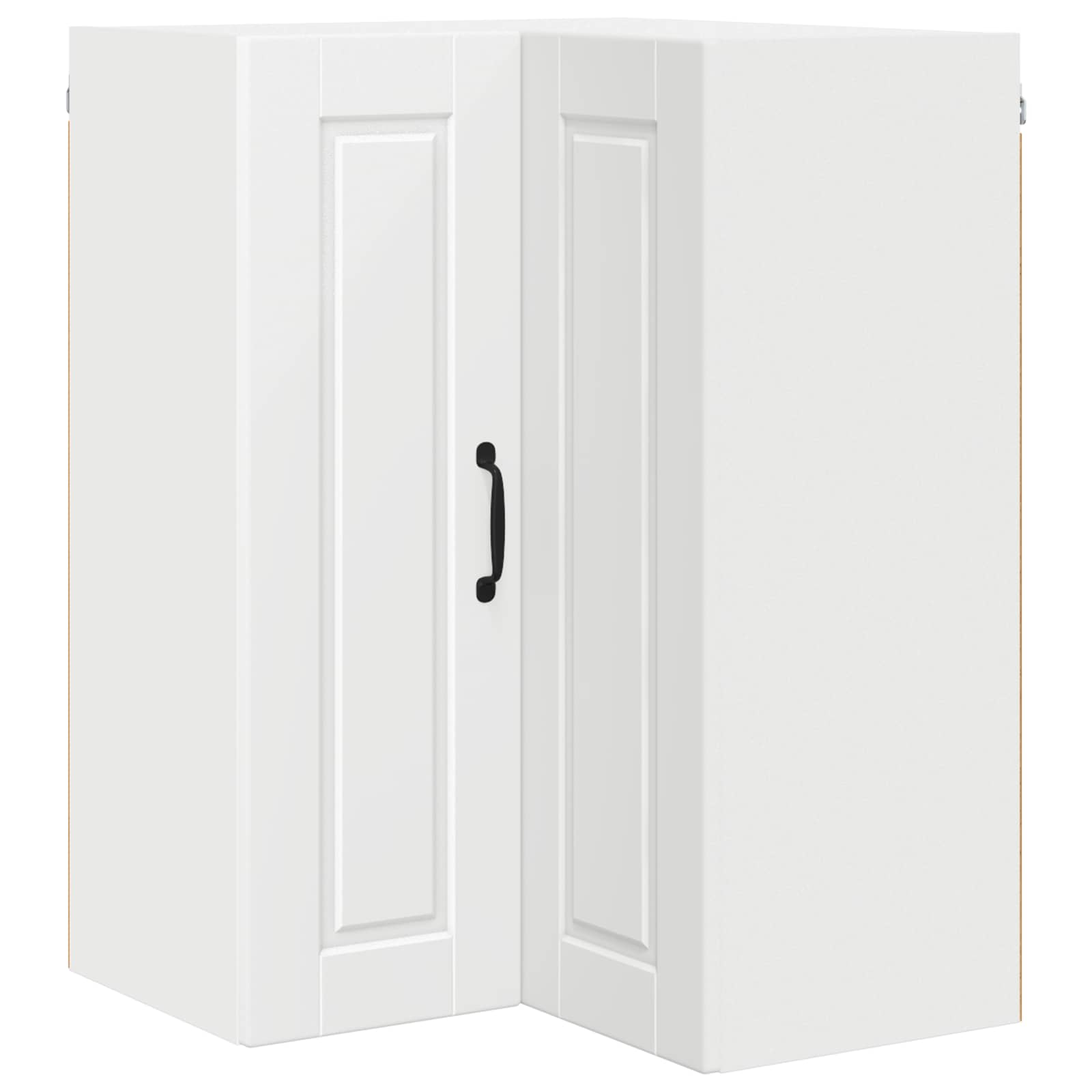 Wall Corner Cabinet PORTO White 57 x 57 x 80 cm Engineered Wood