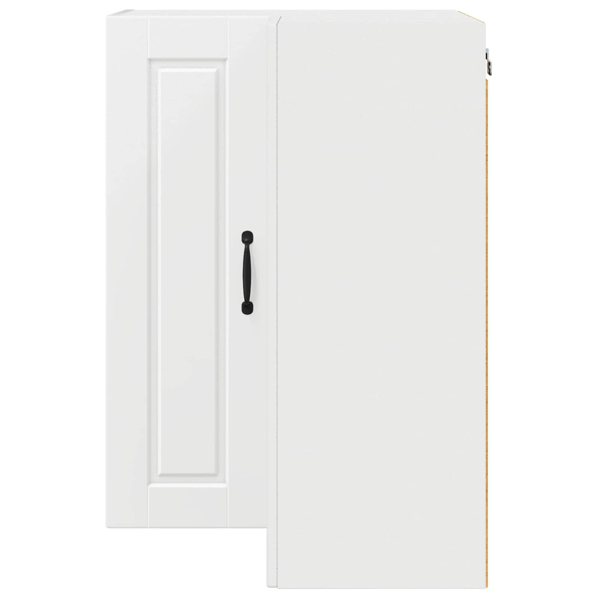 Wall Corner Cabinet PORTO White 57 x 57 x 80 cm Engineered Wood