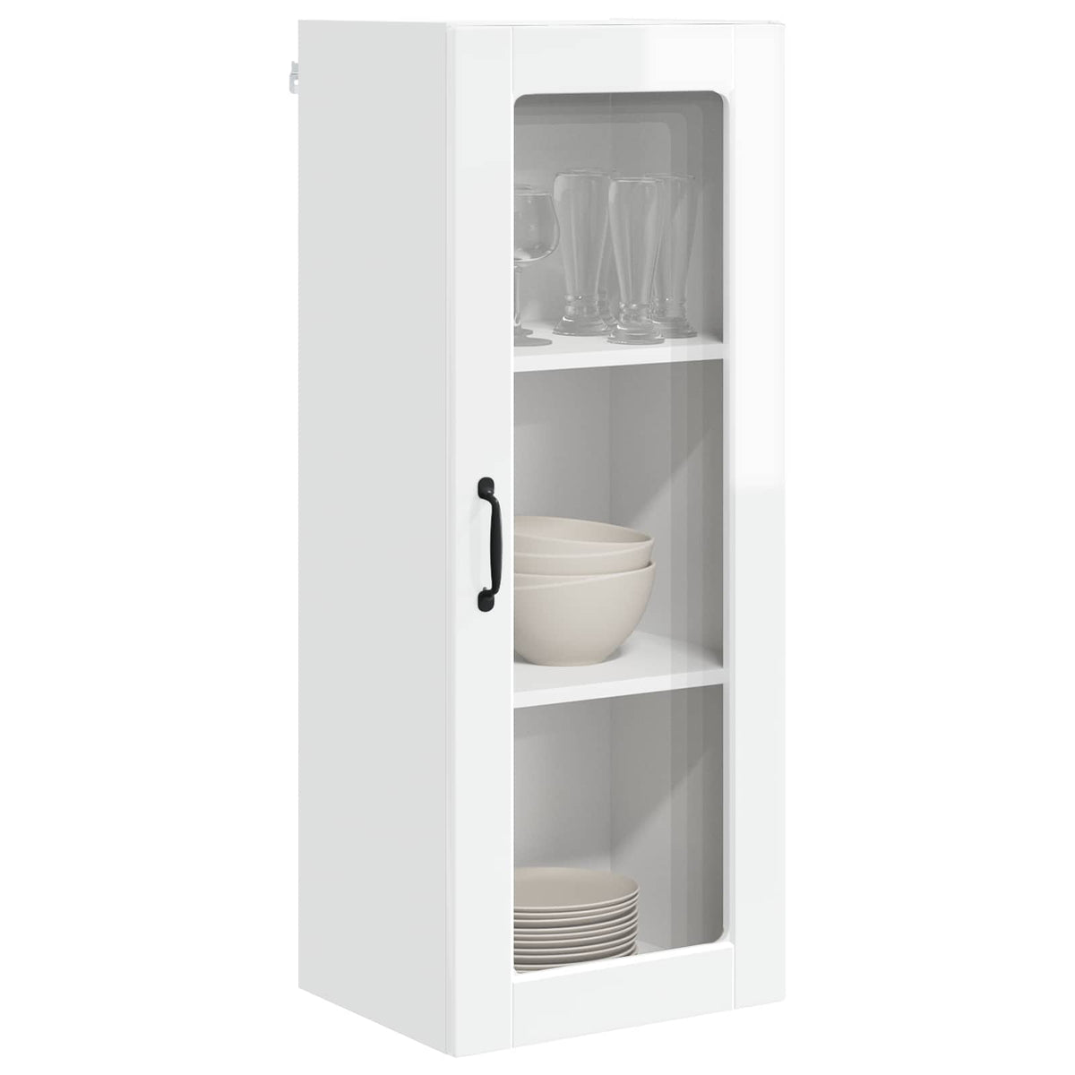 Kitchen Cabinet with Shelf High Gloss White 40 x 31 x 100 cm