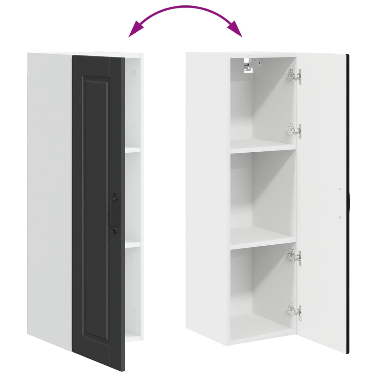 Kitchen Cabinet Black 30 x 31 x 100 cm Engineered Wood