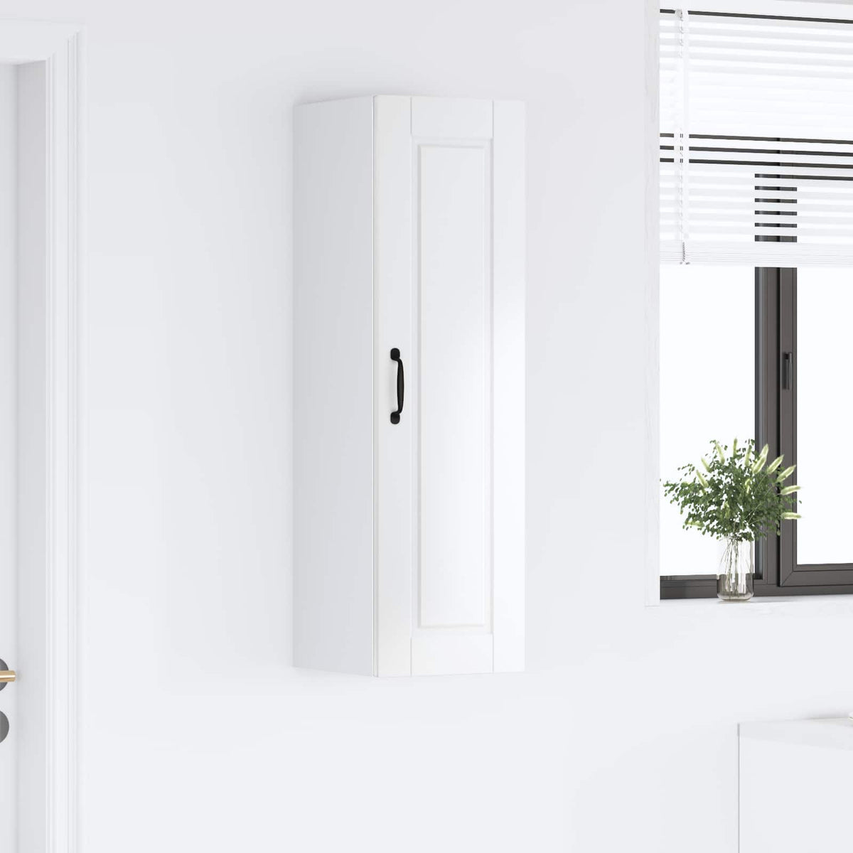 Wall Cabinet PORTO High Gloss White 30 x 31 x 100 cm