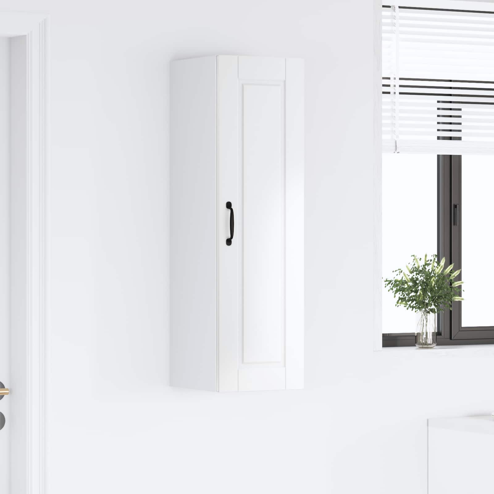 Wall Cabinet PORTO High Gloss White 30 x 31 x 100 cm
