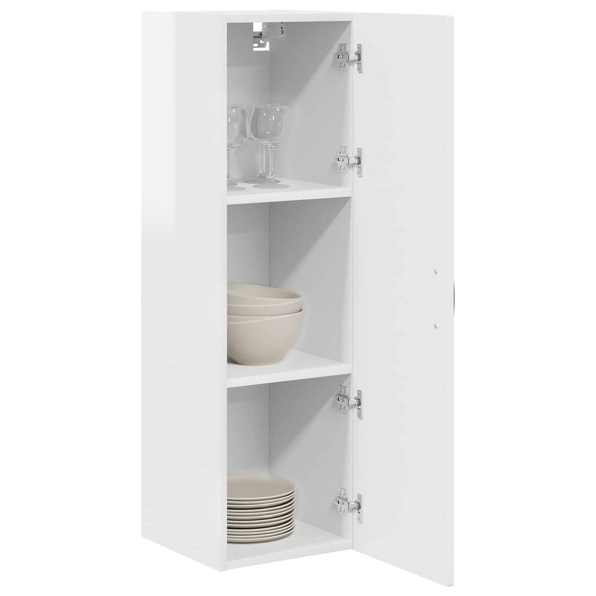 Wall Cabinet PORTO High Gloss White 30 x 31 x 100 cm