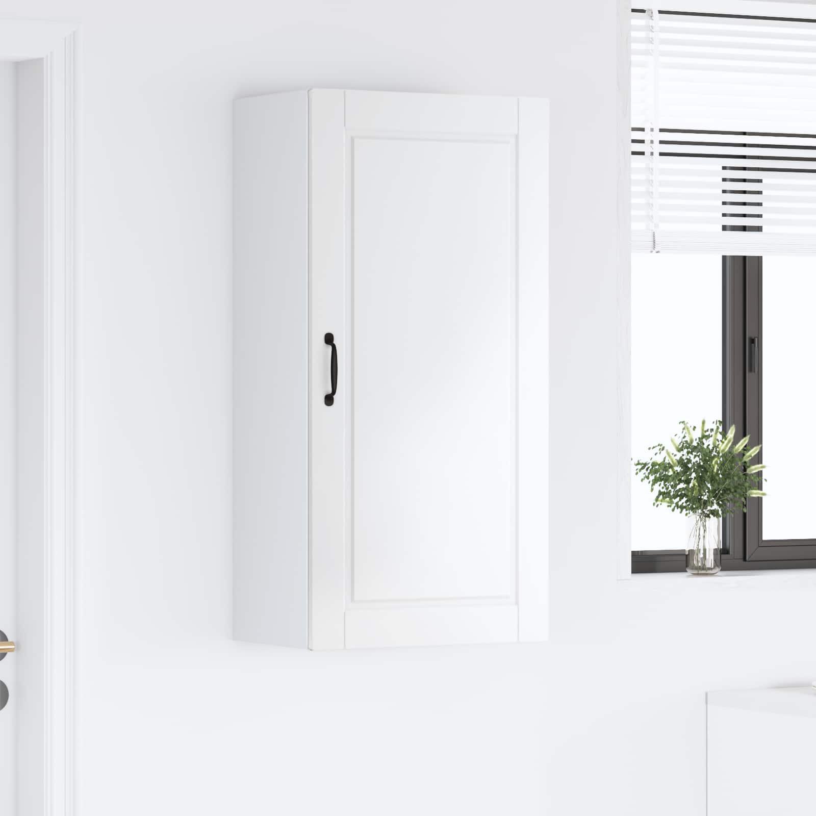 Wall Cabinet PORTO High Gloss White 50 x 31 x 100 cm
