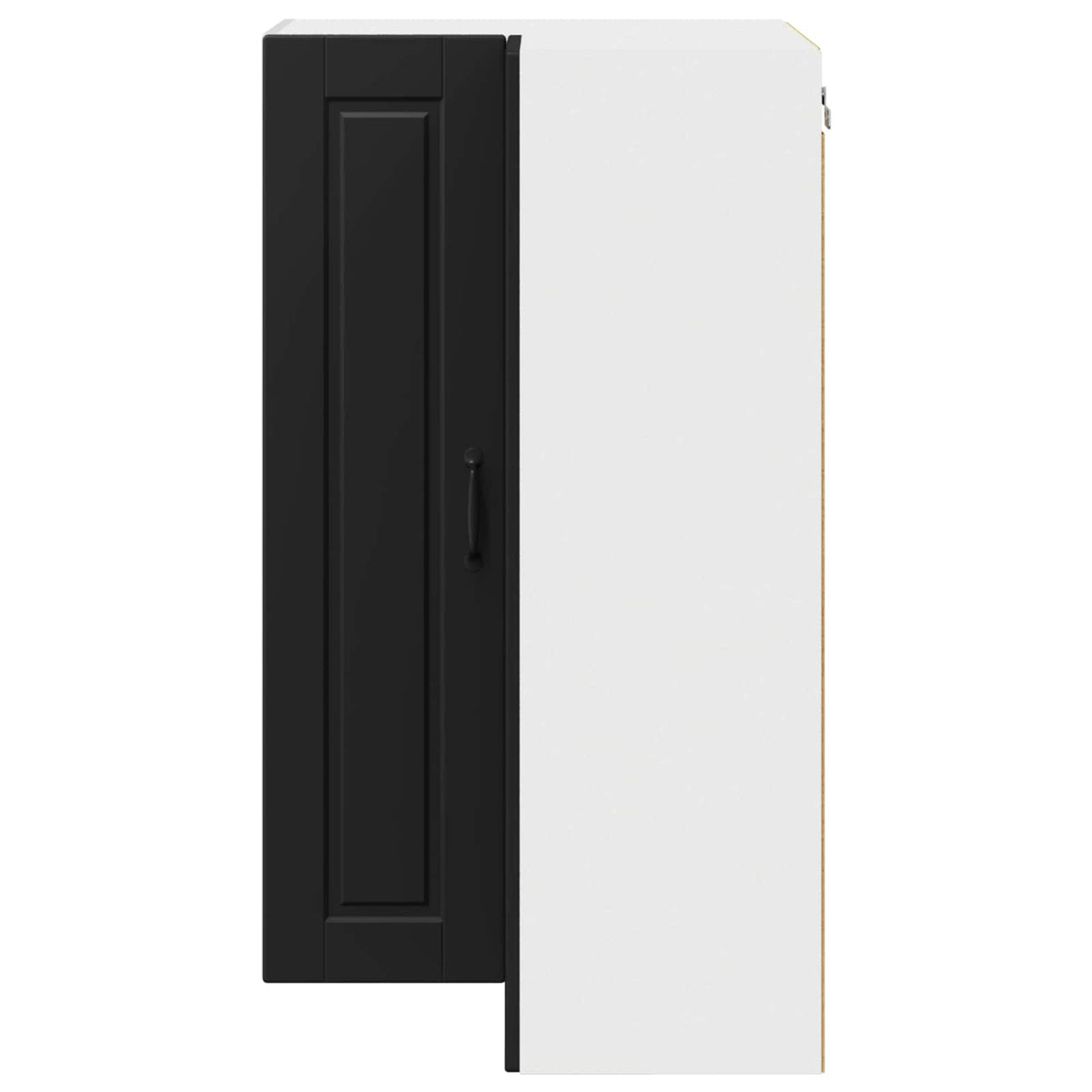 Wall Corner Cabinet PORTO Black 57 x 57 x 100 cm