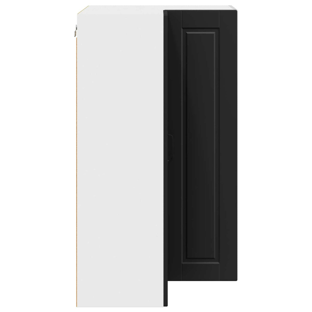 Wall Corner Cabinet PORTO Black 57 x 57 x 100 cm