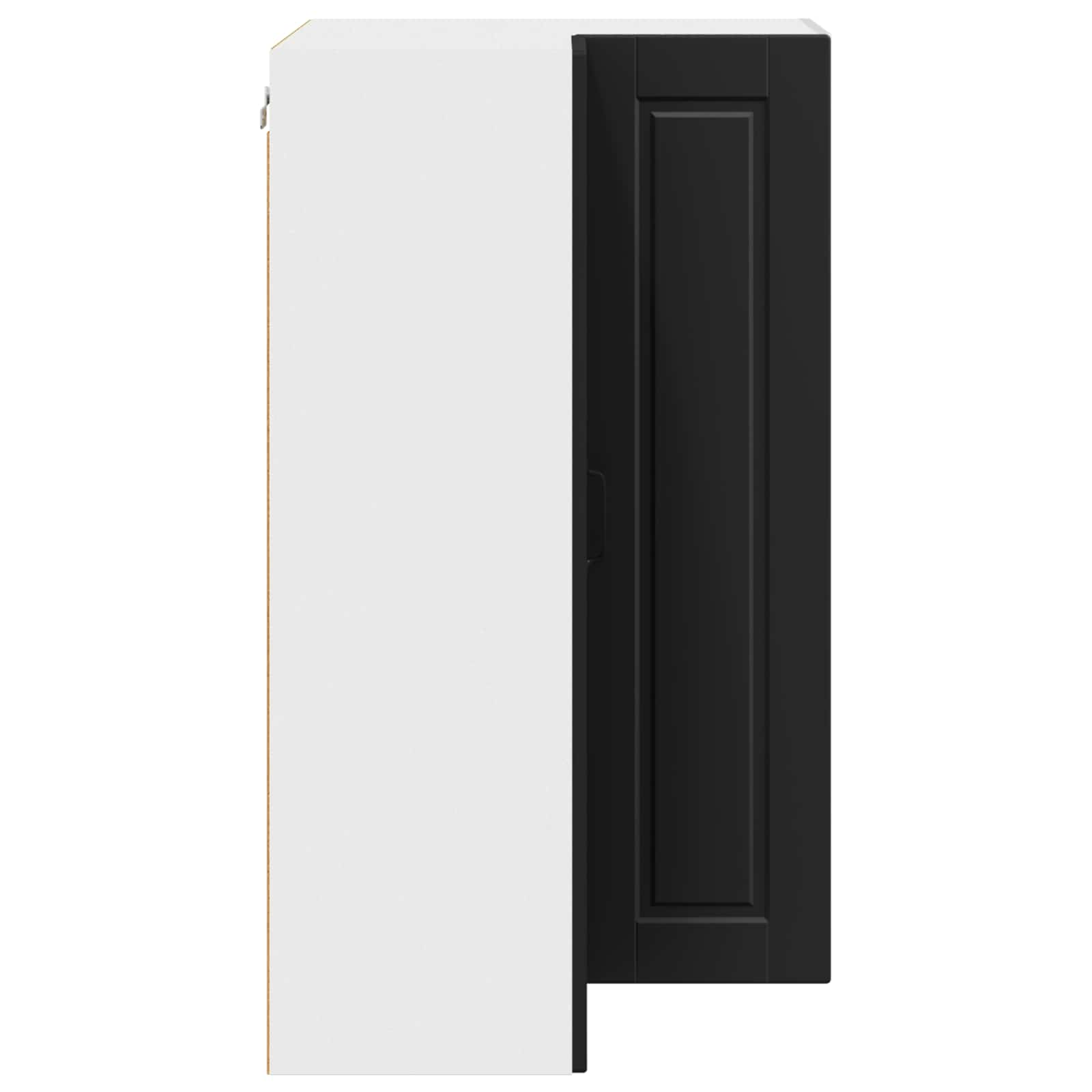 Wall Corner Cabinet PORTO Black 57 x 57 x 100 cm