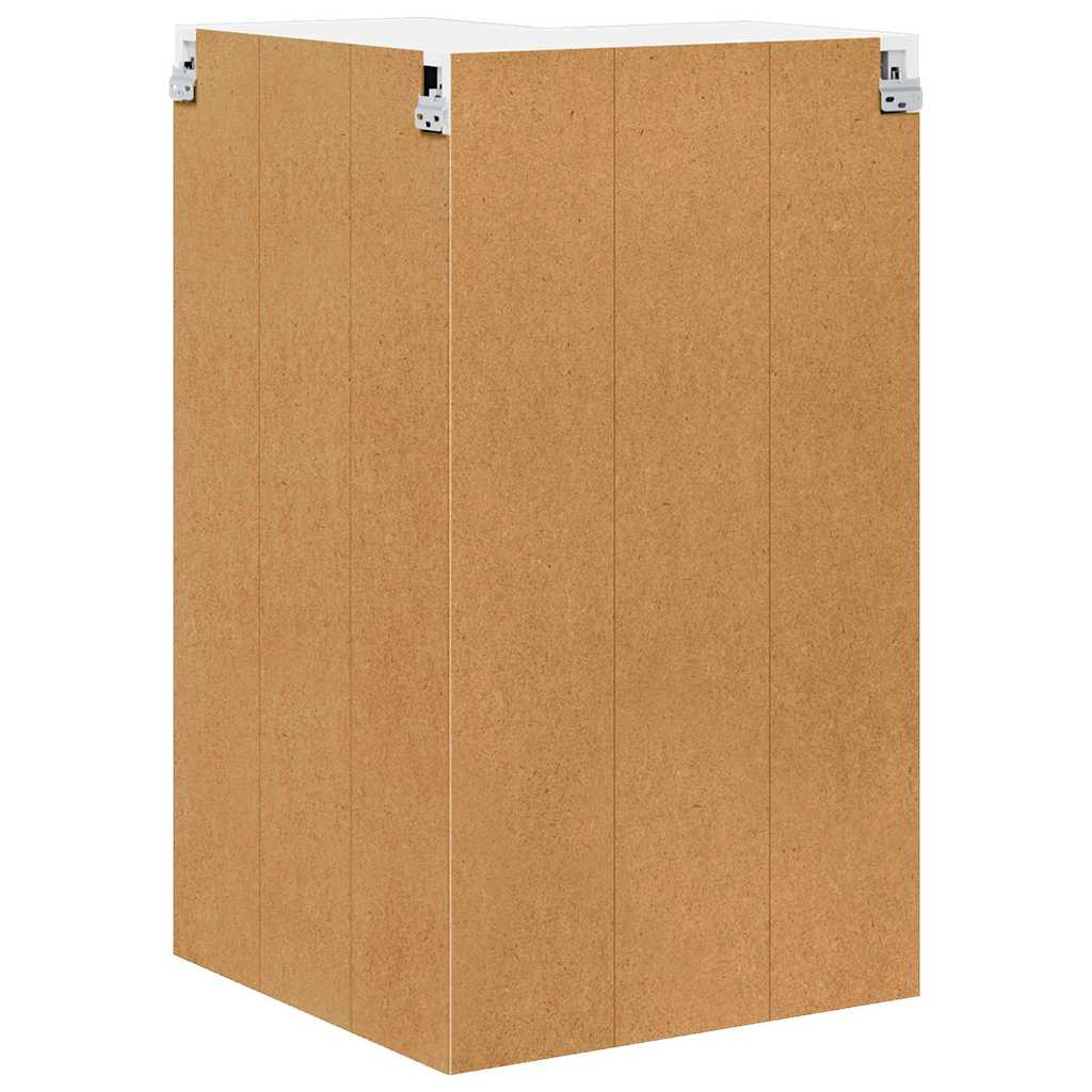Wall Corner Cabinet PORTO High Gloss White 57 x 57 x 100 cm