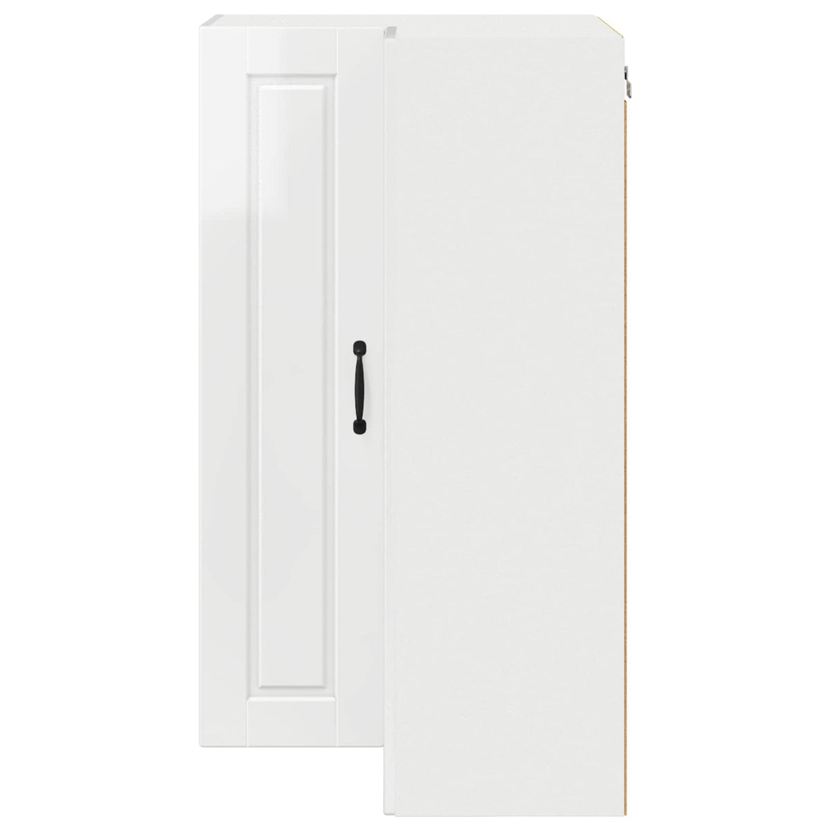 Wall Corner Cabinet PORTO High Gloss White 57 x 57 x 100 cm
