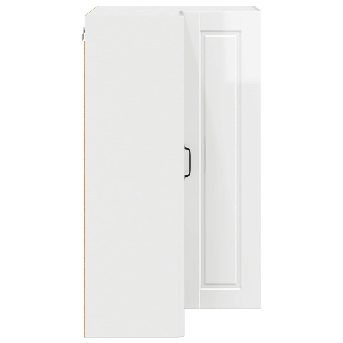 Wall Corner Cabinet PORTO High Gloss White 57 x 57 x 100 cm