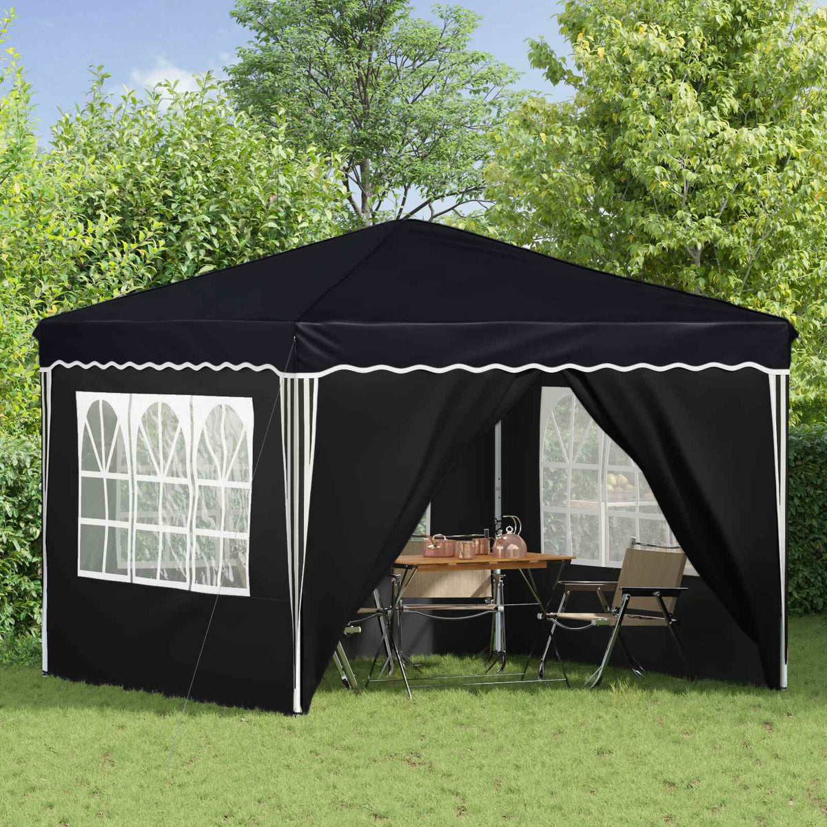 Pop-up Party Tent 288 x 288 x 245 cm Anthracite Oxford Fabric