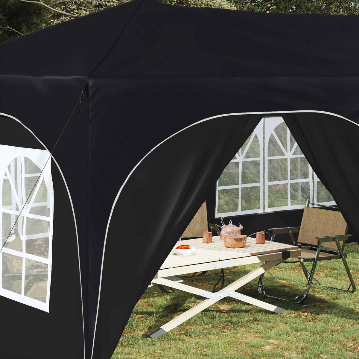 Pop-up Party Tent 575 x 288 x 245 cm Anthracite Oxford Fabric