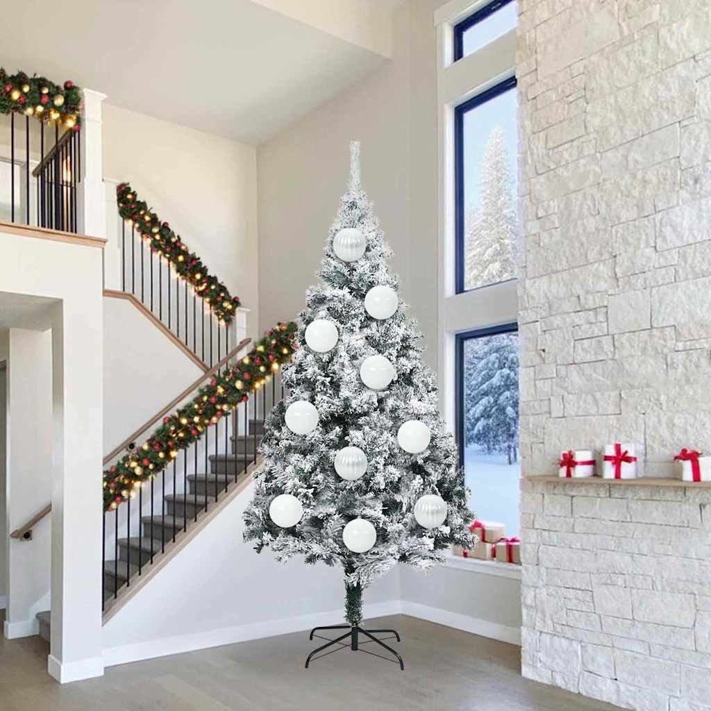 Christmas Bauble Set XXL 3 pcs White Plastic