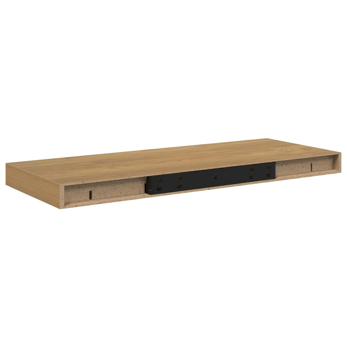 Wall Shelf 2 pcs Brown 60 x 23,5 x 3,8 cm Engineered Wood