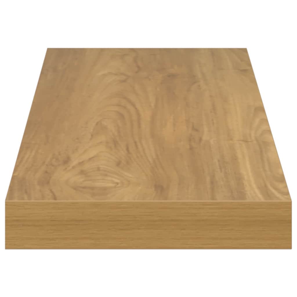Wall Shelf 2 pcs Brown 60 x 23,5 x 3,8 cm Engineered Wood