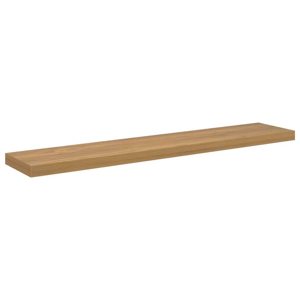 Wall Shelf 2 pcs Brown 120 x 23,5 x 3,8 cm Engineered Wood