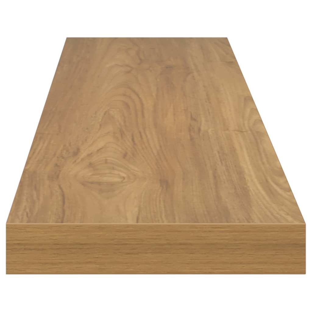 Wall Shelf 2 pcs Brown 120 x 23,5 x 3,8 cm Engineered Wood