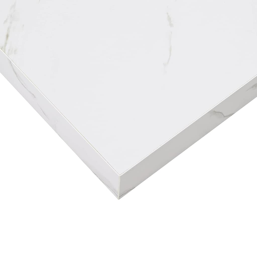 Wall Shelf 2 pcs White Marble 80 x 23,5 x 3,8 cm