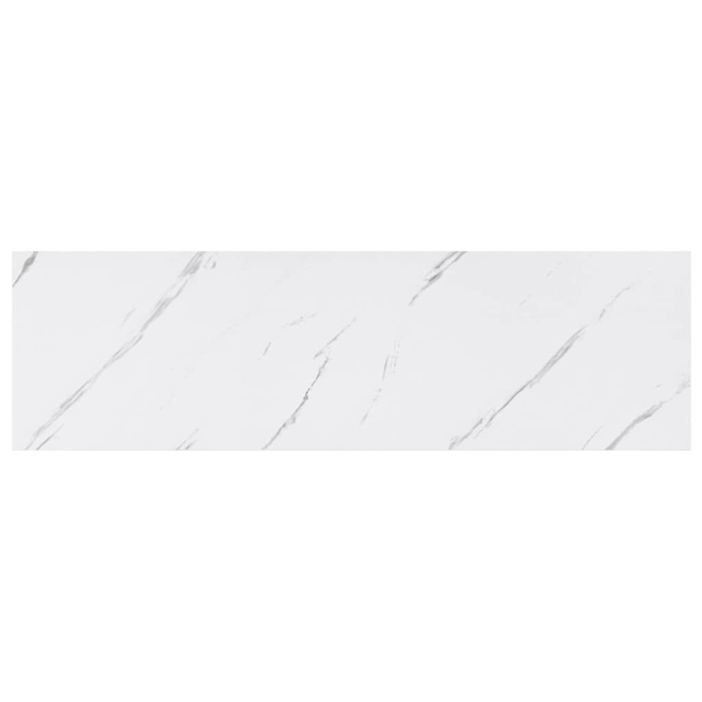 Wall Shelf 2 pcs White Marble 80 x 23,5 x 3,8 cm