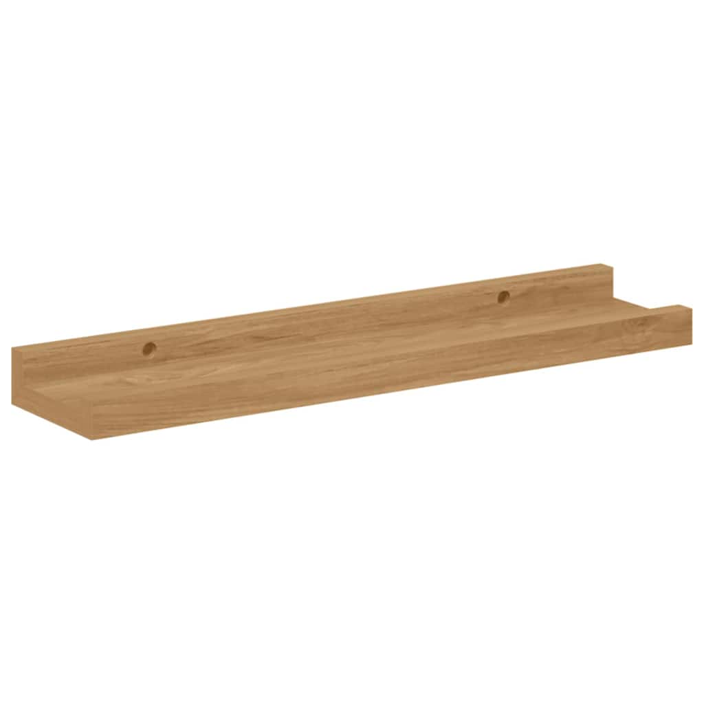 Wall Shelf 2 pcs Brown 40 x 9 x 3 cm Engineered Wood