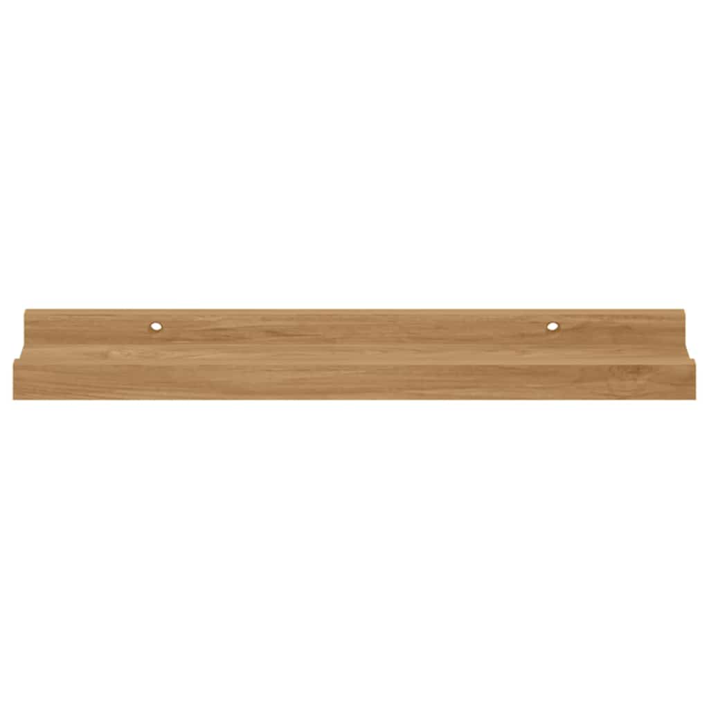 Wall Shelf 2 pcs Brown 40 x 9 x 3 cm Engineered Wood
